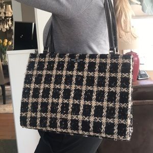 woven kate spade hand bag